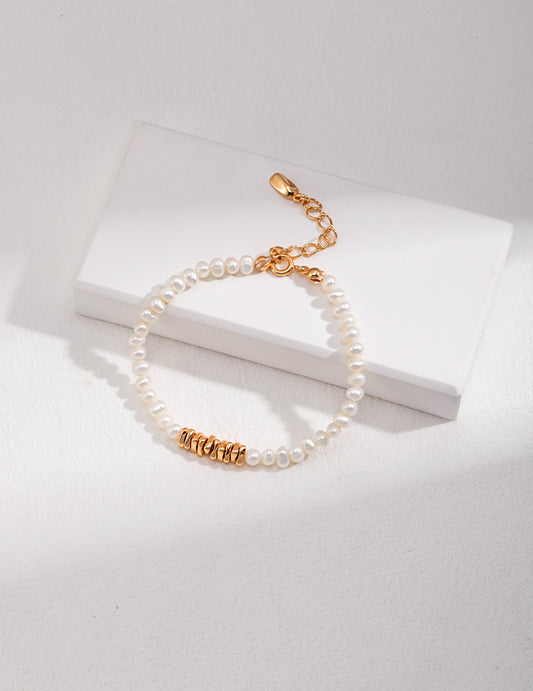 Moonlit Tide Pearl Bracelet