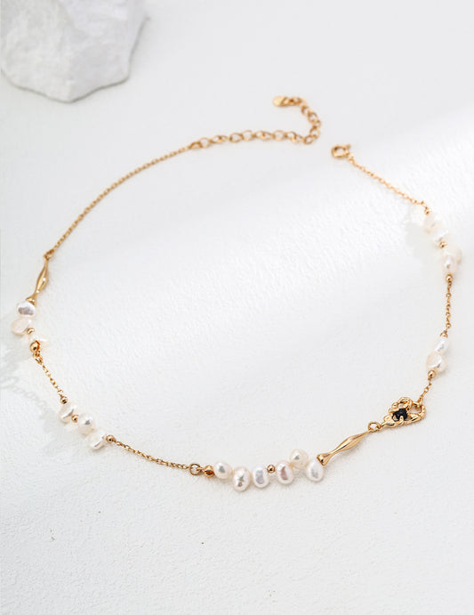 Moonlit Enigma Pearl Necklace