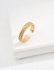 Golden Lattice Adjustable Ring