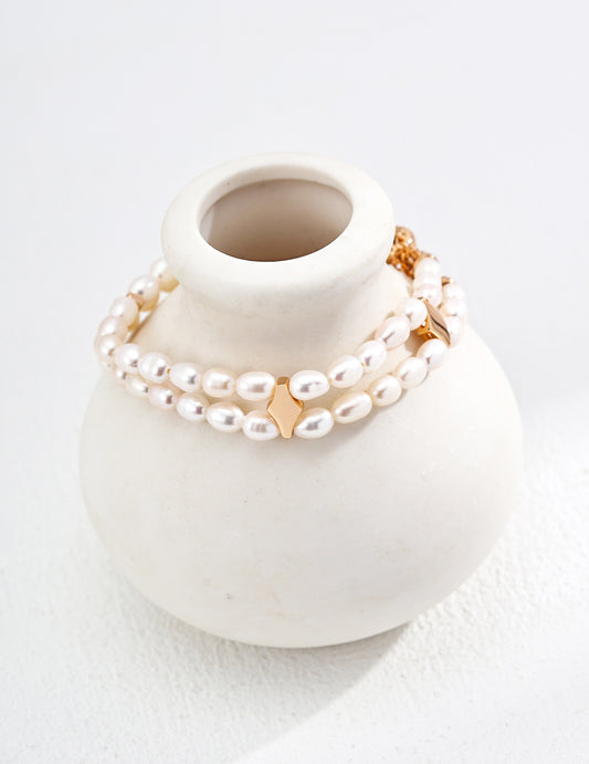 Dual Mirage Pearl Bracelet