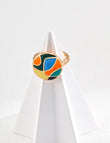 Kaleidoscope Prism Enamel Ring