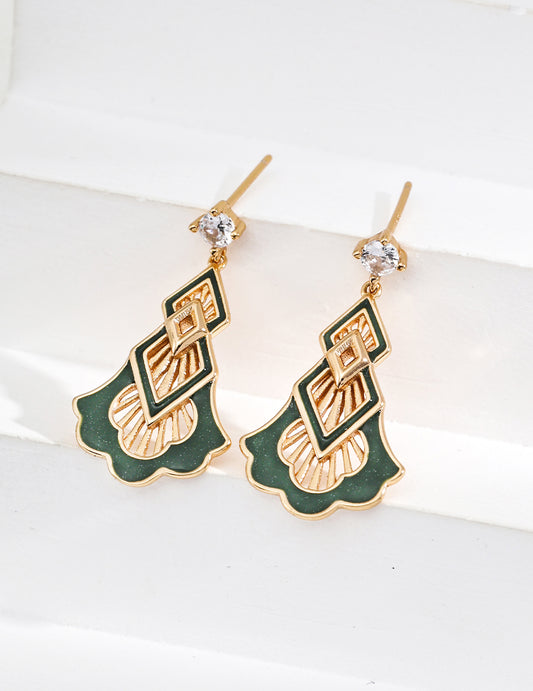 Emerald Radiance Earrings
