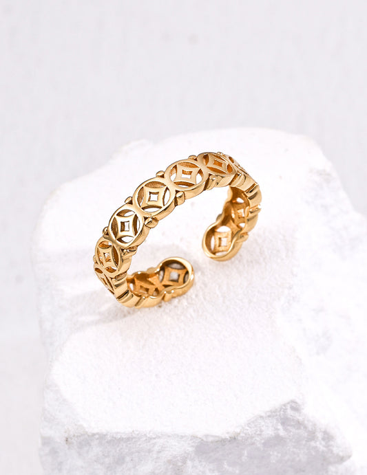 Celestial Lattice Open Ring
