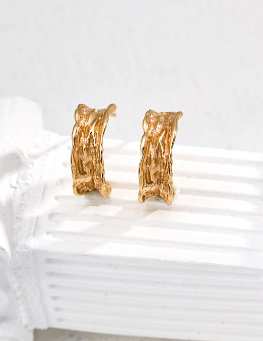 Gilded Bark Fusion Earrings