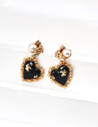Obsidian Heart Sonata Earrings
