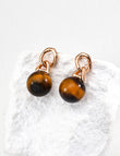 Solar Forge Tiger Eye Earrings