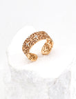 Gothic Filigree Dual-Tone Ring