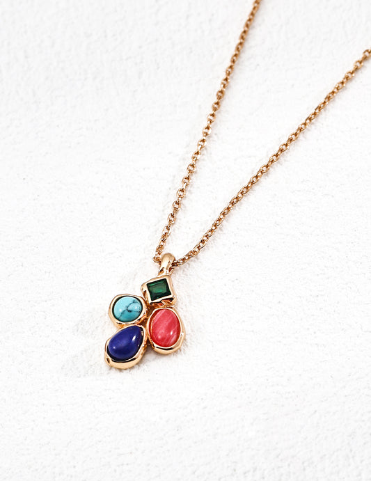 Alchemical Prismatic Glyph Pendant Necklace