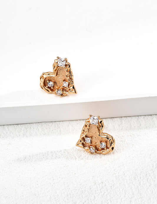 Timeless Pulse Heart Earringss
