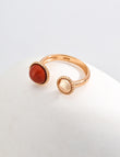 Crimson Cipher Adjustable Ring
