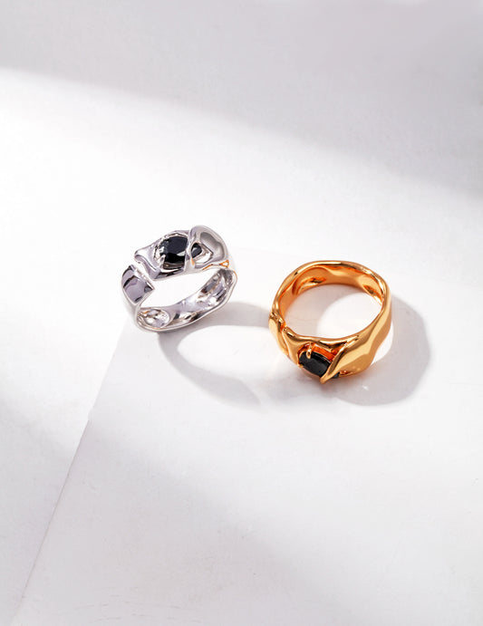 Celestial Forge Onyx Ring