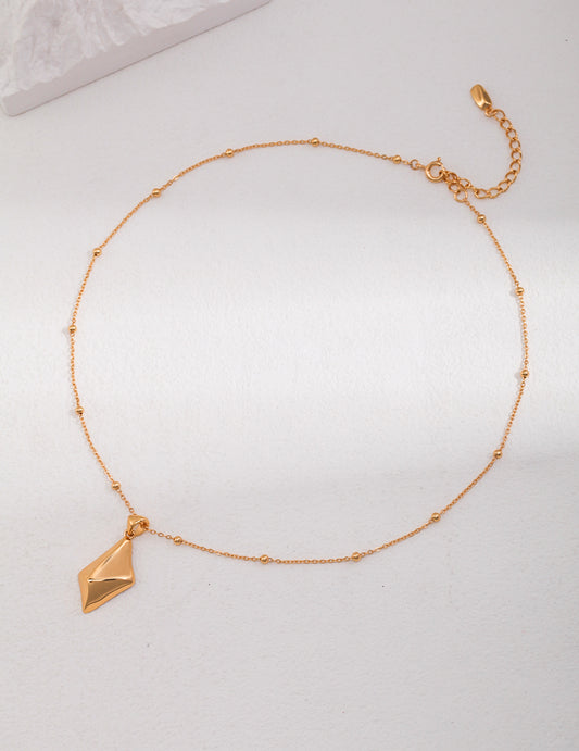 Geometric Cipher Pendant Necklace