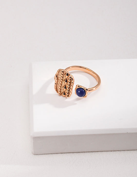 Lapis Loom Adjustable Ring