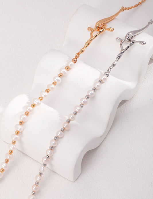 Dual Radiance Pearl Strand Bracelet