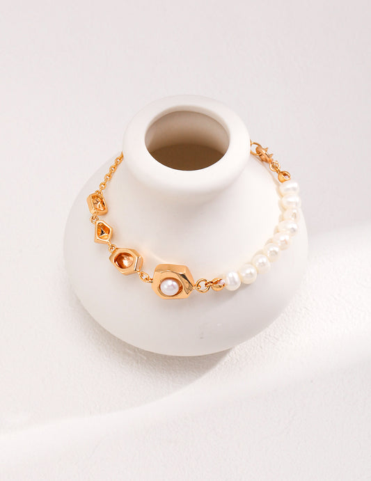 Celestial Harmony Pearl Bracelet