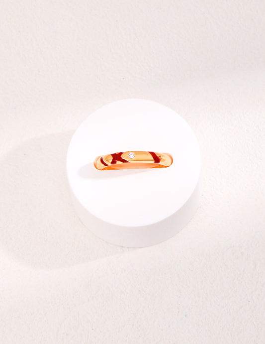 Lava Flow Zircon Ring