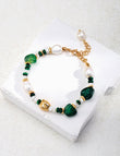 Verdant Tapestry Pearl Bracelet