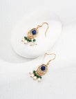 Azure Cascade Tassel Earrings
