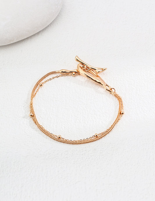 Celestial Weave Dual Chain Bracelet