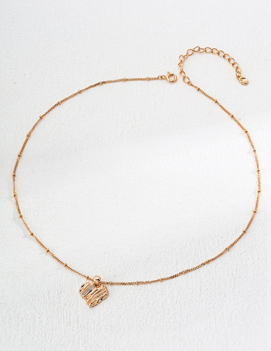 Celestial Grid Zirconia Necklace