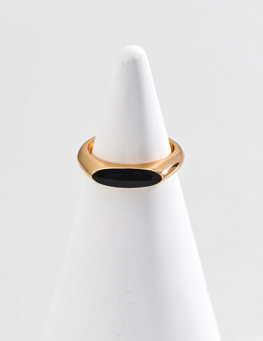 Onyx Eclipse Adjustable Ring