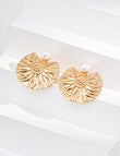 Lunar Starburst Hoops Earrings