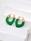 Mythic Verdant U-Hoops Earrings