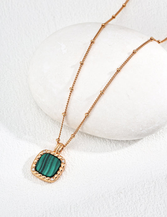 Peacock’s Glyph Pendant Necklace