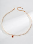 Twinflame Pearl & Agate Necklace