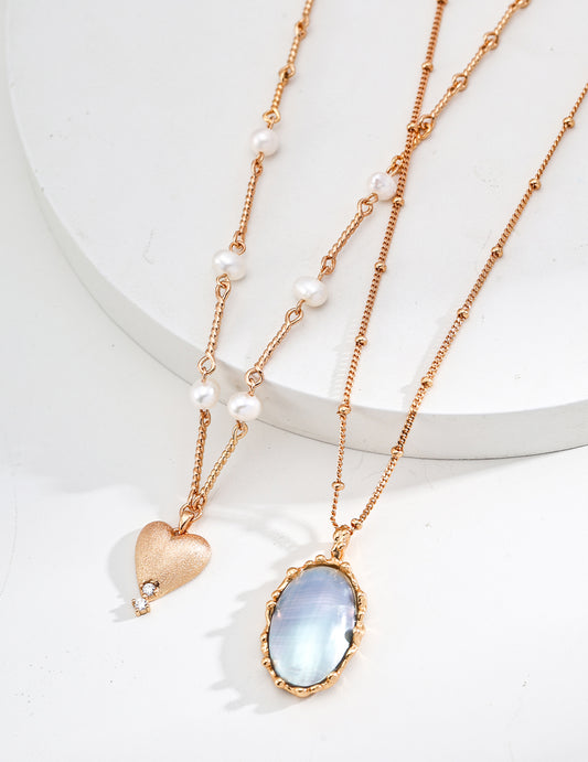 Azure Mirage Pendant Necklace